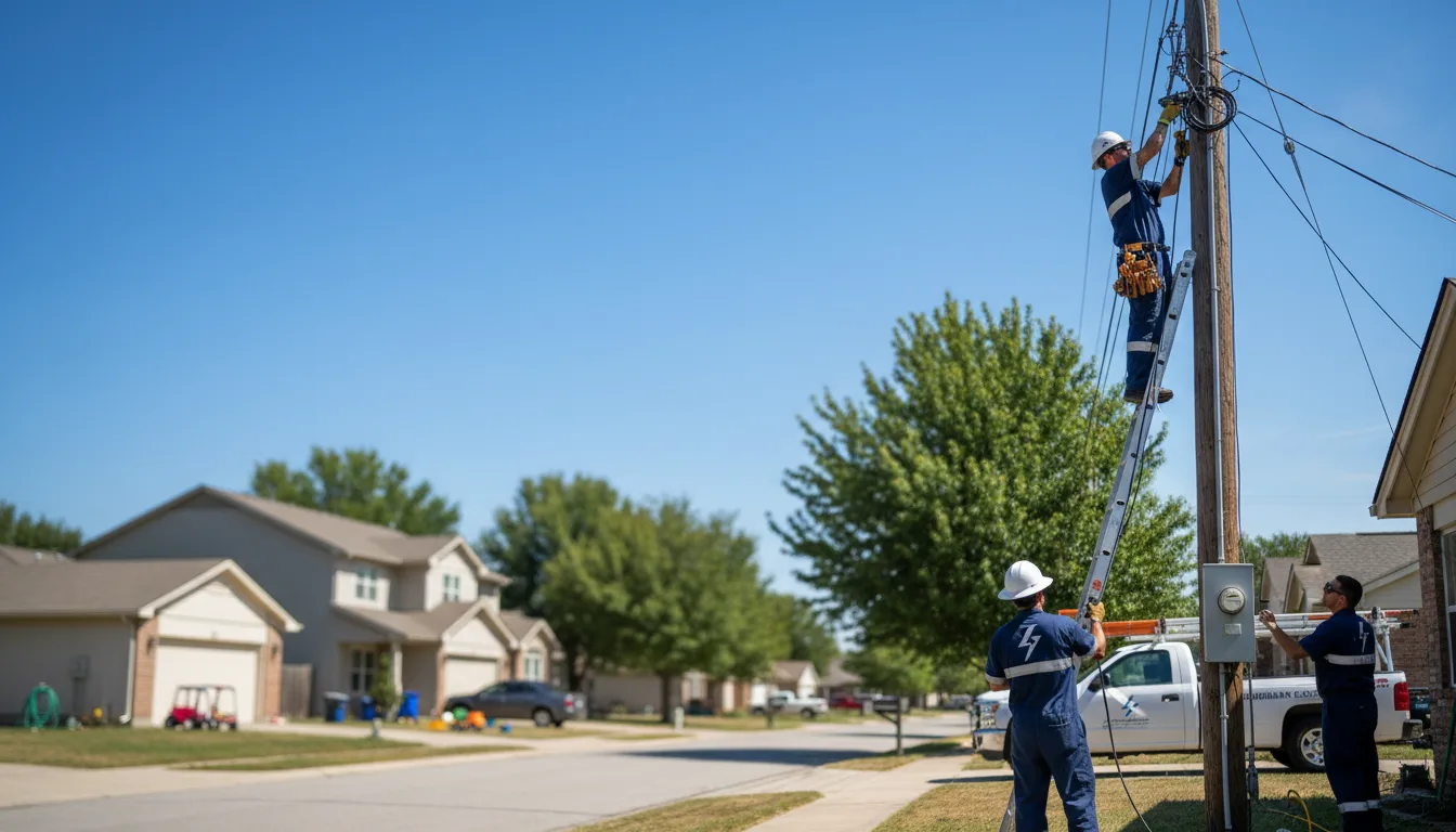 Residential electrician providing installation services in Georgetown, ID